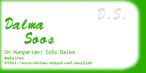 dalma soos business card