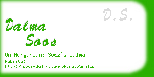 dalma soos business card